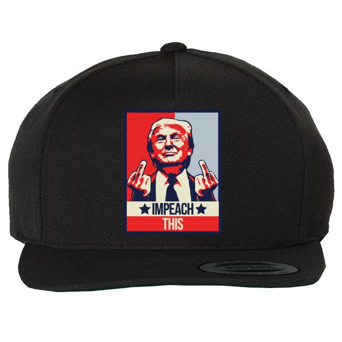 Impeach This Pro Donald Trump Supporter Wool Snapback Cap