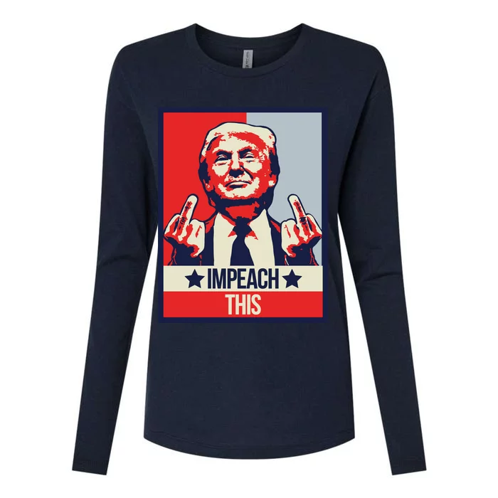 Impeach This Pro Donald Trump Supporter Womens Cotton Relaxed Long Sleeve T-Shirt