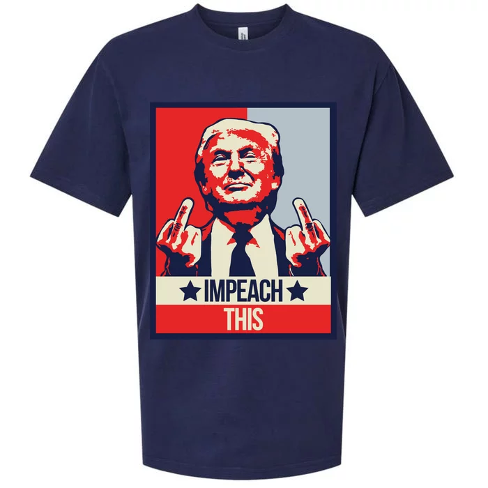 Impeach This Pro Donald Trump Supporter Sueded Cloud Jersey T-Shirt