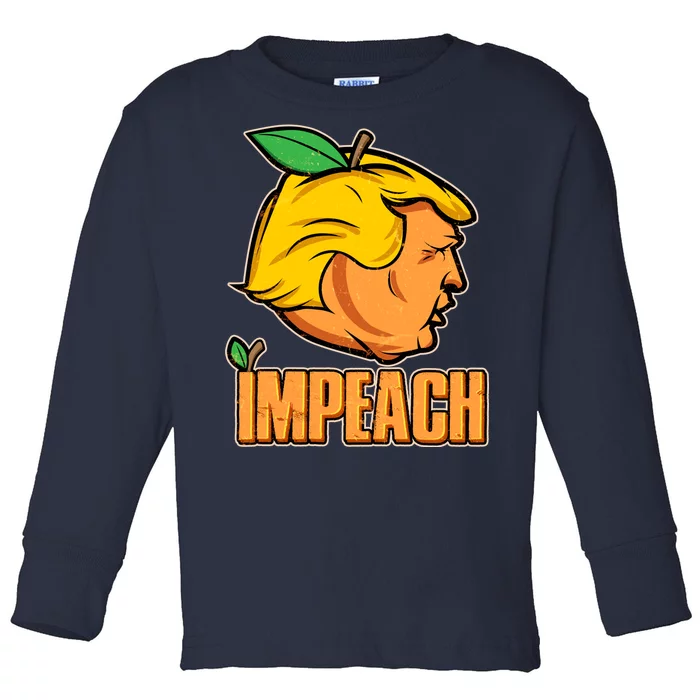 Impeach Trump Anti Trump Impeachment Toddler Long Sleeve Shirt