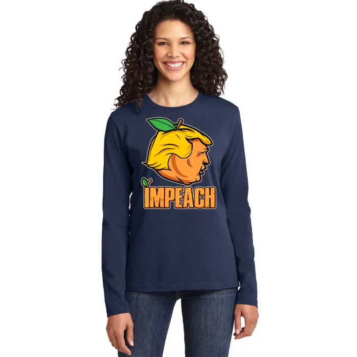 Impeach Trump Anti Trump Impeachment Ladies Long Sleeve Shirt