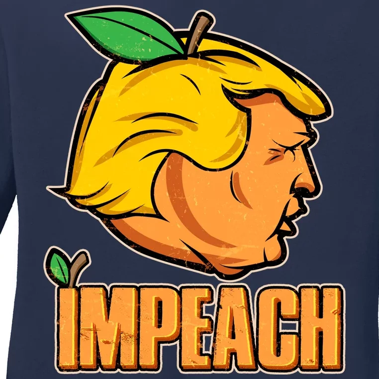 Impeach Trump Anti Trump Impeachment Ladies Long Sleeve Shirt