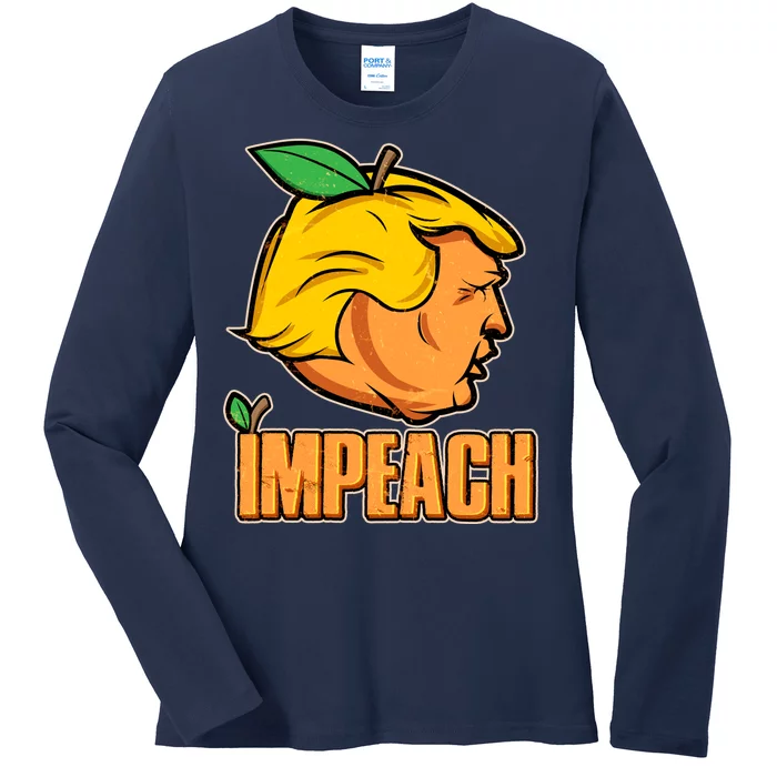 Impeach Trump Anti Trump Impeachment Ladies Long Sleeve Shirt