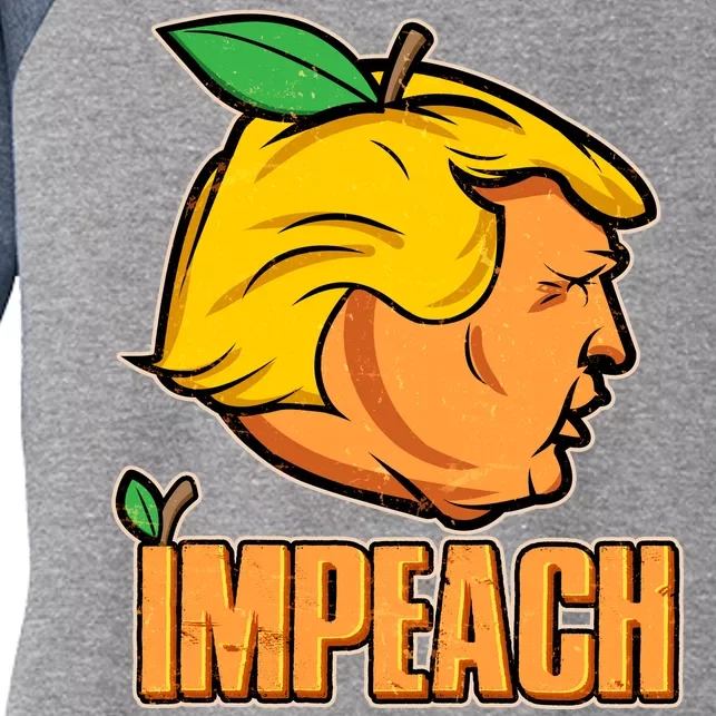 Impeach Trump Anti Trump Impeachment Women's Tri-Blend 3/4-Sleeve Raglan Shirt