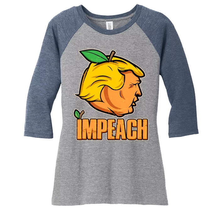 Impeach Trump Anti Trump Impeachment Women's Tri-Blend 3/4-Sleeve Raglan Shirt