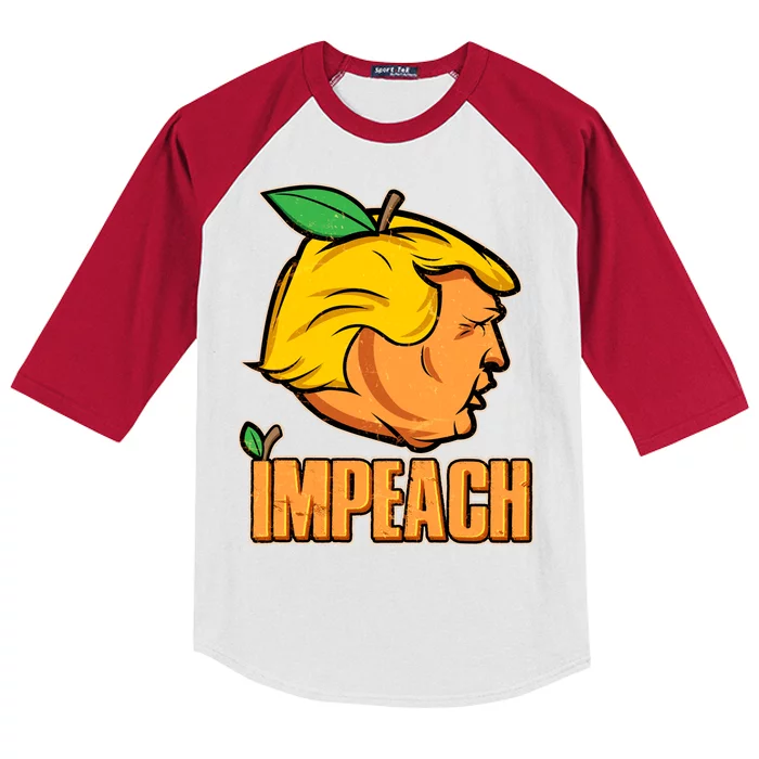 Impeach Trump Anti Trump Impeachment Kids Colorblock Raglan Jersey