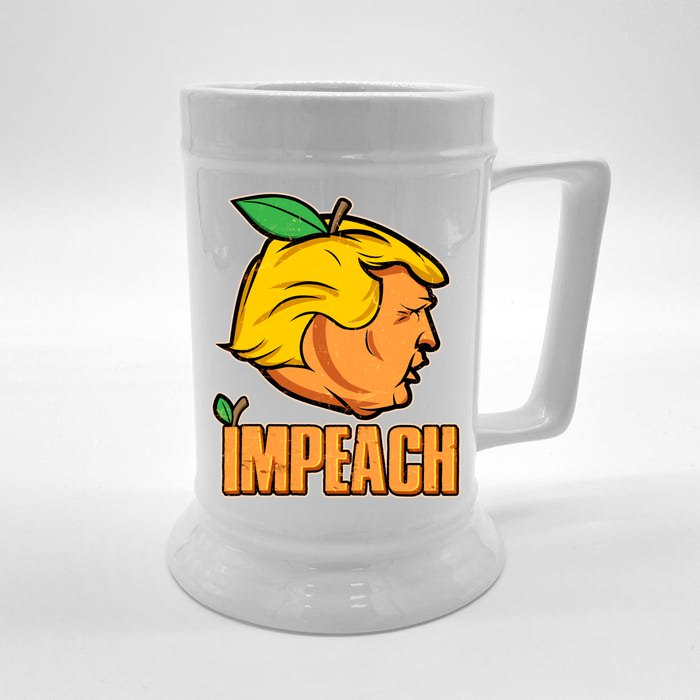 Impeach Trump Anti Trump Impeachment Front & Back Beer Stein