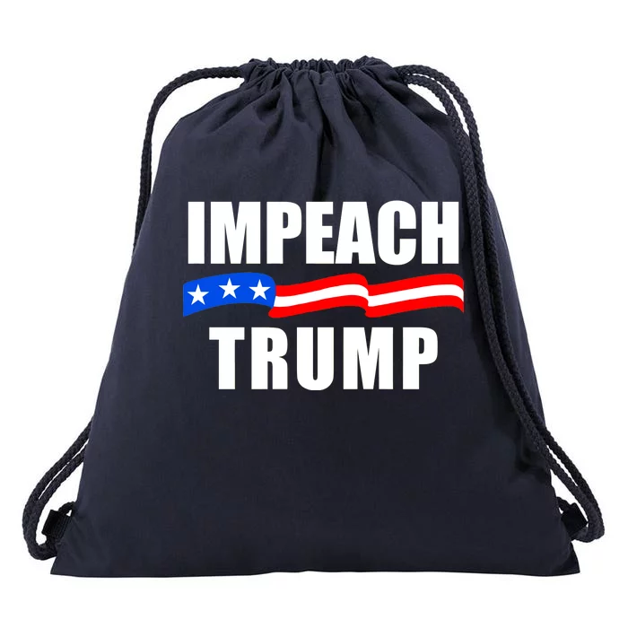 Impeach Trump Resist Anti Trump Drawstring Bag