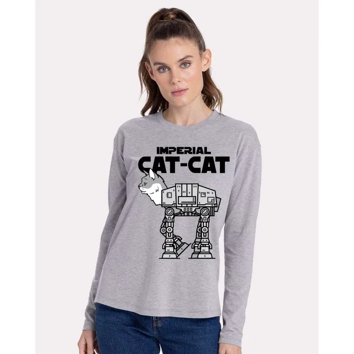 Imperial Cat Womens Cotton Relaxed Long Sleeve T-Shirt