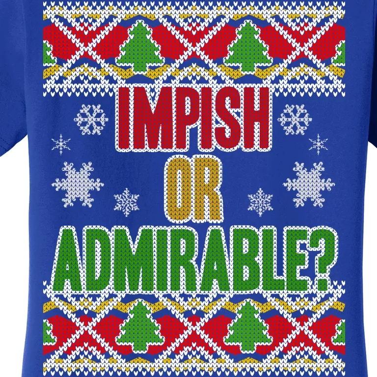 Impish or Admirable Ugly Christmas Women's T-Shirt