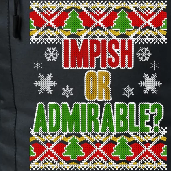 Impish or Admirable Ugly Christmas Daily Commute Backpack