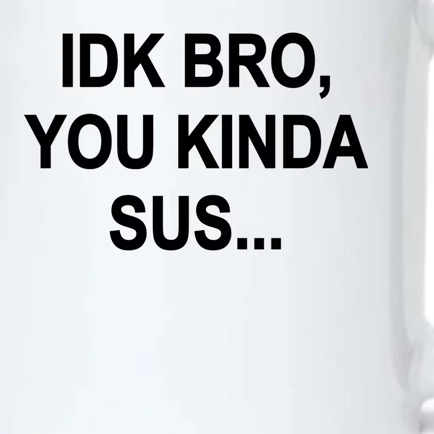 Imposter IDK Bro You Kinda Sus Among Us Game Black Color Changing Mug