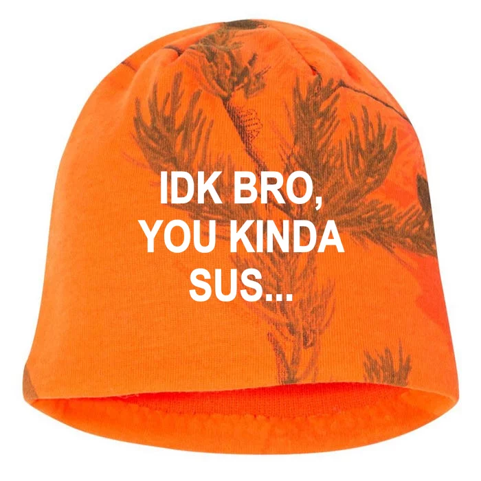 Imposter IDK Bro You Kinda Sus Among Us Game Kati - Camo Knit Beanie