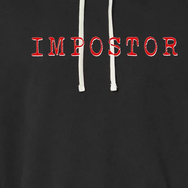 Impostor Game Meme Garment-Dyed Fleece Hoodie