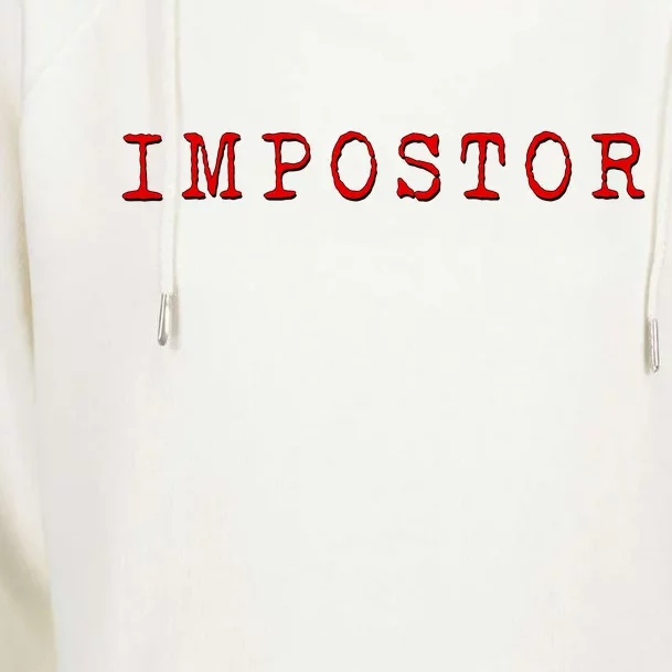 Impostor Game Meme Womens Funnel Neck Pullover Hood