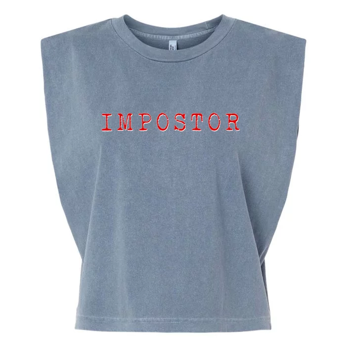 Impostor Game Meme Garment-Dyed Women's Muscle Tee