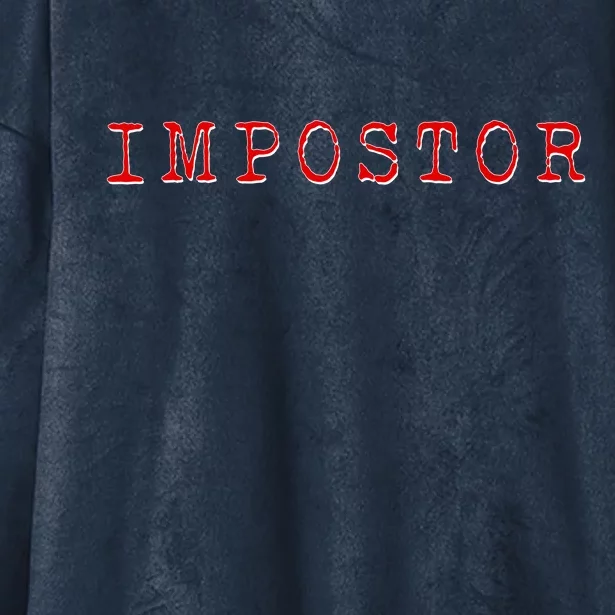 Impostor Game Meme Hooded Wearable Blanket