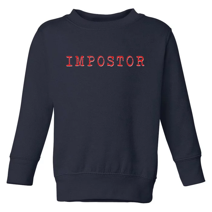 Impostor Game Meme Toddler Sweatshirt