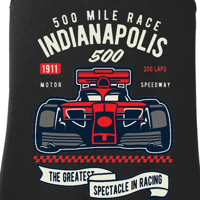 Indianapolis Mile Race Ladies Essential Tank