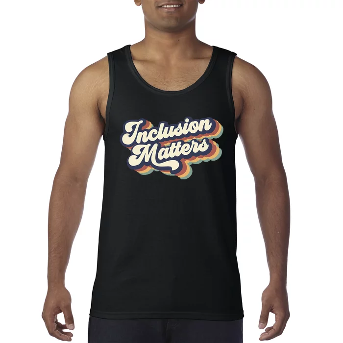 Inclusion Matters Retro Special Education Teacher Women Tank Top