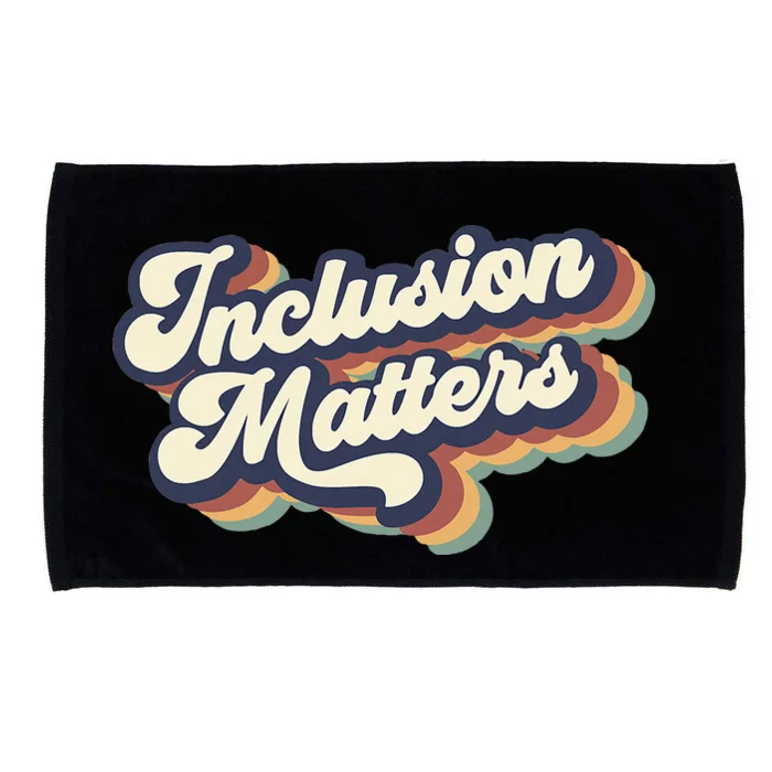 Inclusion Matters Retro Special Education Teacher Women Microfiber Hand Towel