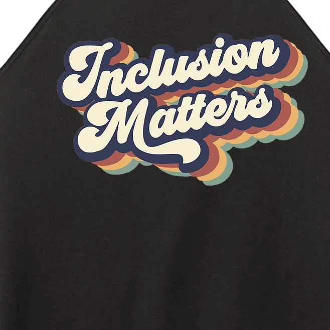 Inclusion Matters Retro Special Education Teacher Women Women’s Perfect Tri Rocker Tank