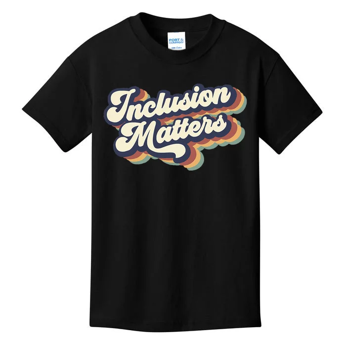 Inclusion Matters Retro Special Education Teacher Women Kids T-Shirt