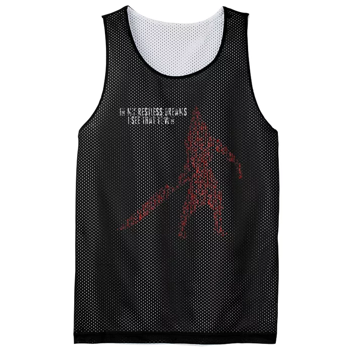 In My Restless Dreams I See That Town Pyramid Head Monster Mesh Reversible Basketball Jersey Tank