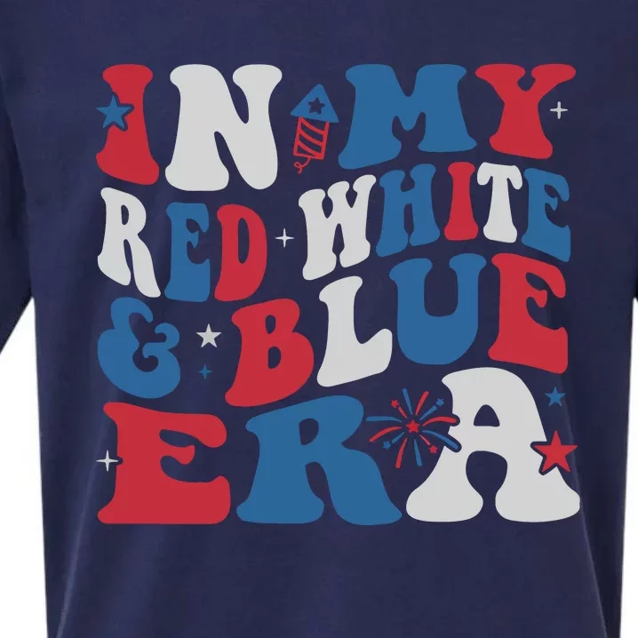 In My Red White And Blue Era July 4th Sueded Cloud Jersey T-Shirt