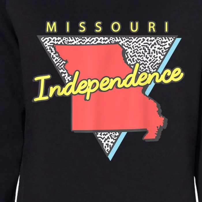 Independence Missouri Retro Triangle Mo City Womens California Wash Sweatshirt