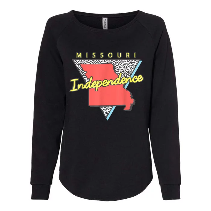 Independence Missouri Retro Triangle Mo City Womens California Wash Sweatshirt