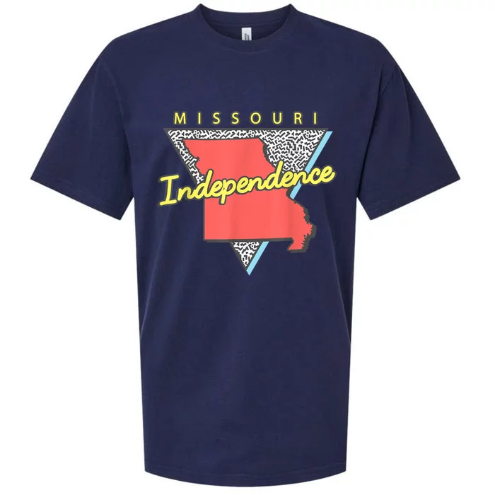 Independence Missouri Retro Triangle Mo City Sueded Cloud Jersey T-Shirt