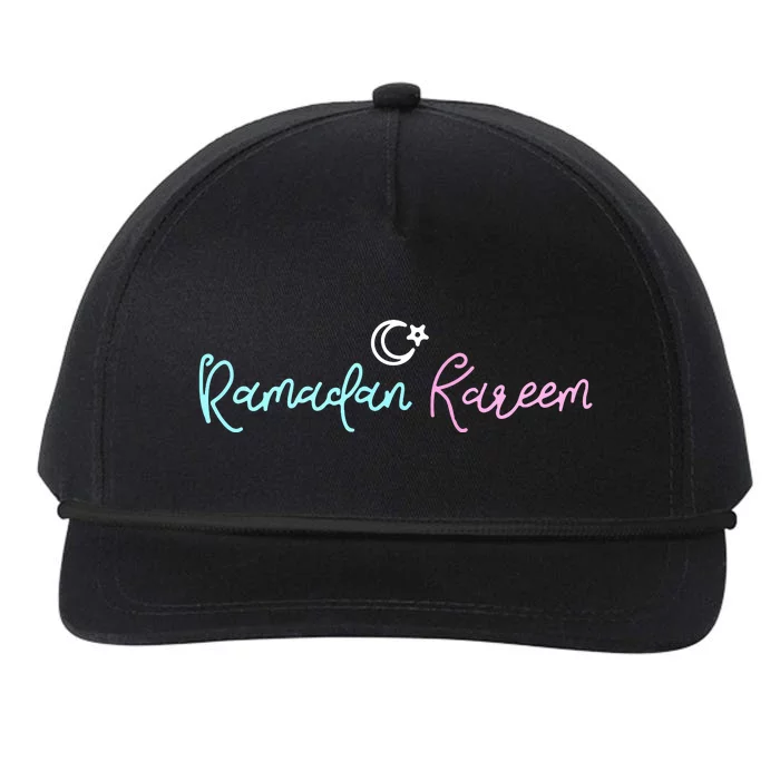 Islamic Muslim Ramadan Kareen Gift Ramadan Mubarak Snapback Five-Panel Rope Hat