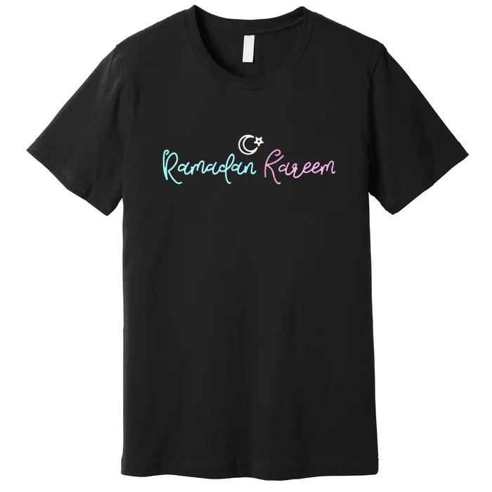 Islamic Muslim Ramadan Kareen Gift Ramadan Mubarak Premium T-Shirt