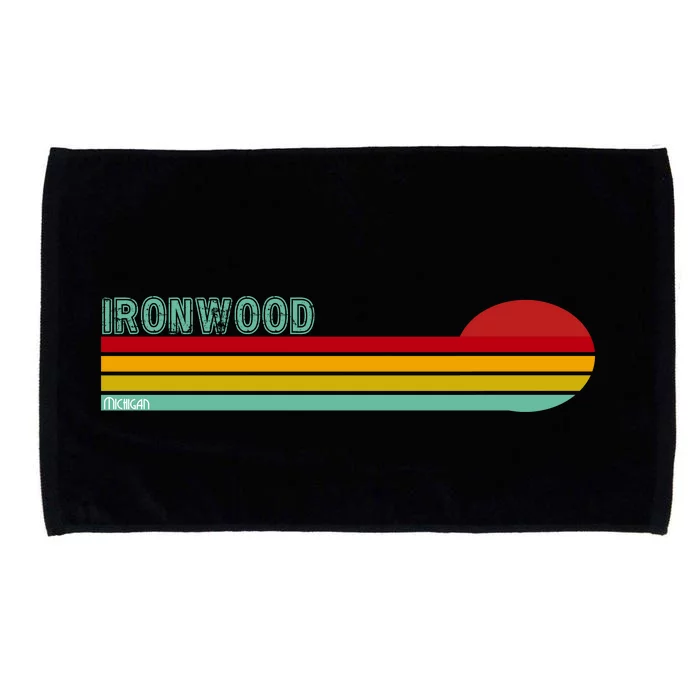 Ironwood Michigan Retro Microfiber Hand Towel