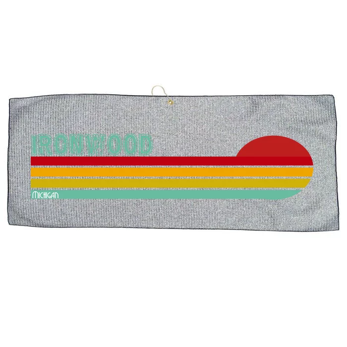 Ironwood Michigan Retro Large Microfiber Waffle Golf Towel