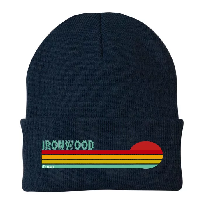 Ironwood Michigan Retro Knit Cap Winter Beanie