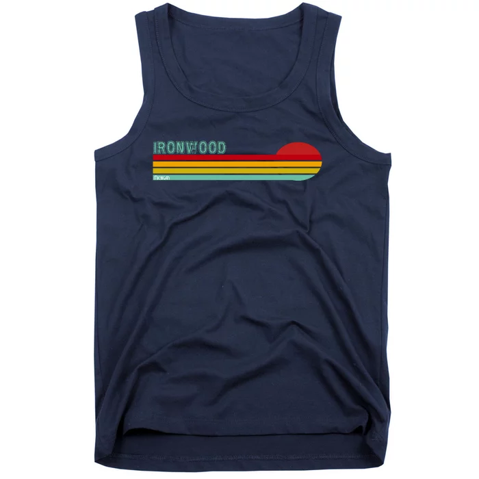 Ironwood Michigan Retro Tank Top