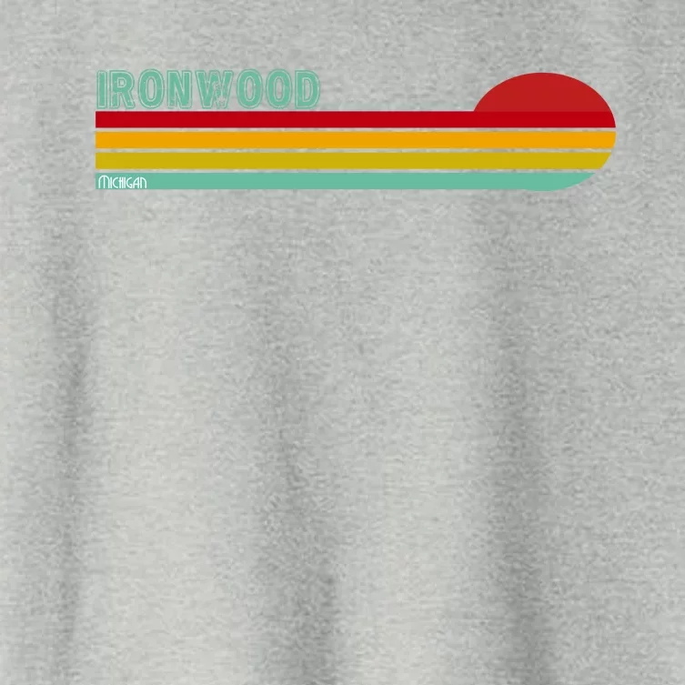 Ironwood Michigan Retro Women's Crop Top Tee