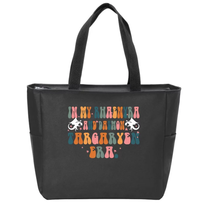 In My Rhaenyra And Daemon Targaryen Erateam Black Dragon Zip Tote Bag