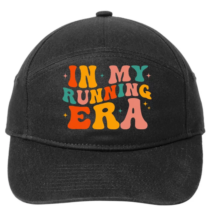 In My Running Era Runner Marathon Jogging Fitness Sport Cute 7-Panel Snapback Hat