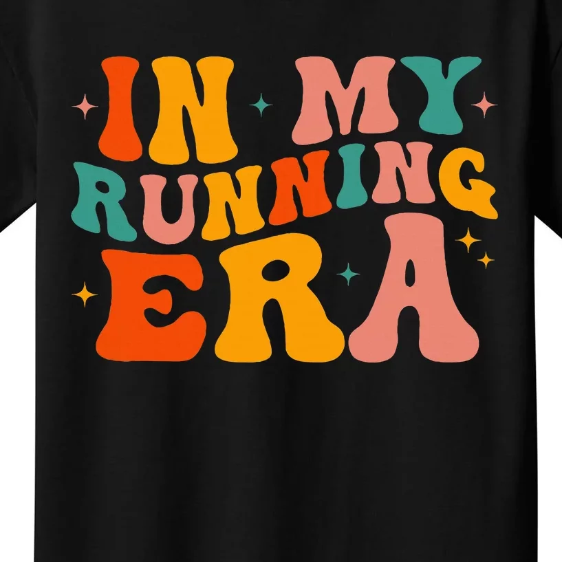 In My Running Era Runner Marathon Jogging Fitness Sport Cute Kids T-Shirt