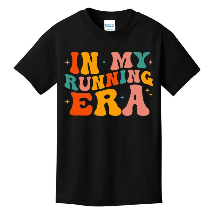 In My Running Era Runner Marathon Jogging Fitness Sport Cute Kids T-Shirt