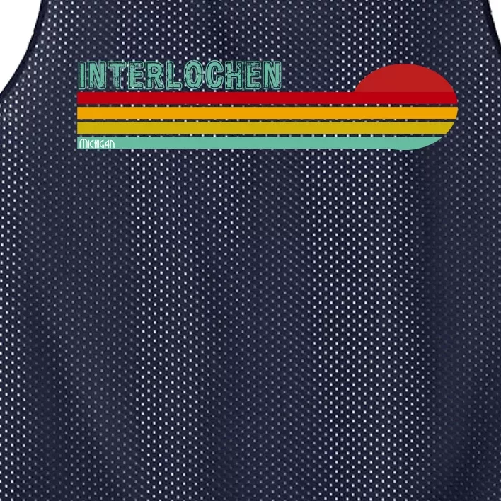 Interlochen Michigan Retro Mesh Reversible Basketball Jersey Tank