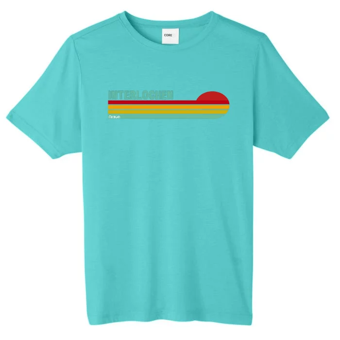 Interlochen Michigan Retro ChromaSoft Performance T-Shirt