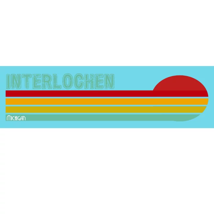 Interlochen Michigan Retro Bumper Sticker