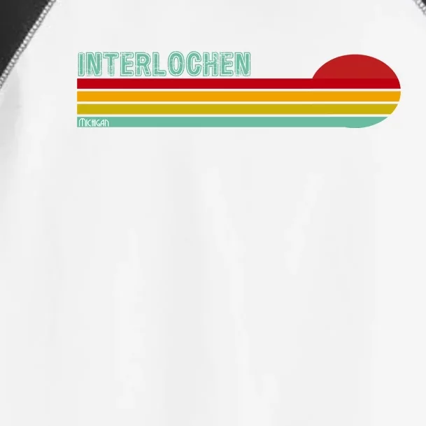 Interlochen Michigan Retro Toddler Fine Jersey T-Shirt