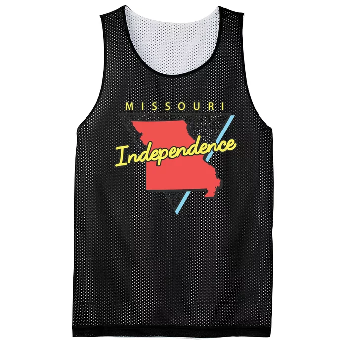 Independence Missouri Retro Triangle Mo City Mesh Reversible Basketball Jersey Tank