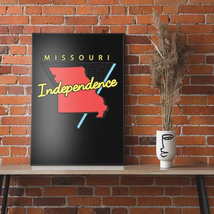 Independence Missouri Retro Triangle Mo City Poster