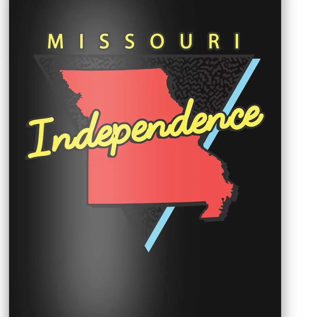 Independence Missouri Retro Triangle Mo City Poster